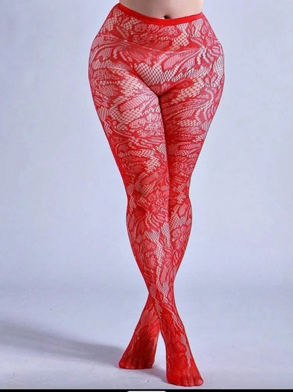 Red Lace Tights